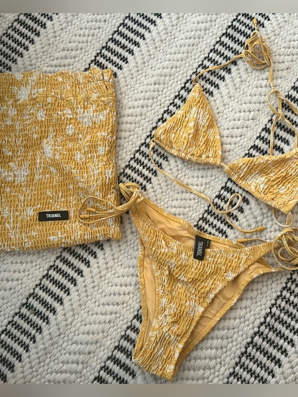 Triangl Swimwear Yellow Bikini Top